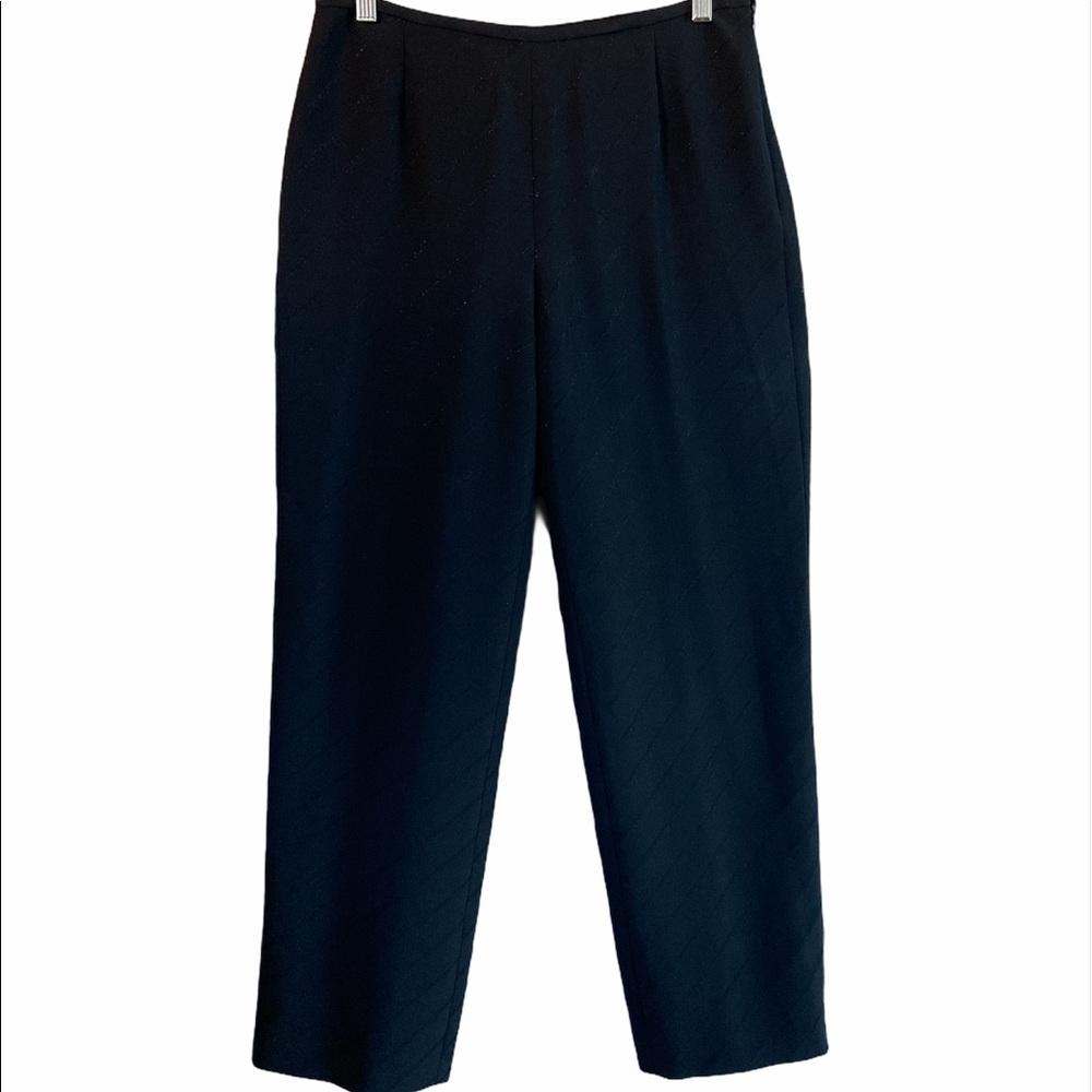 Armani Collection Black W/ Silver Thread Pants - image 1